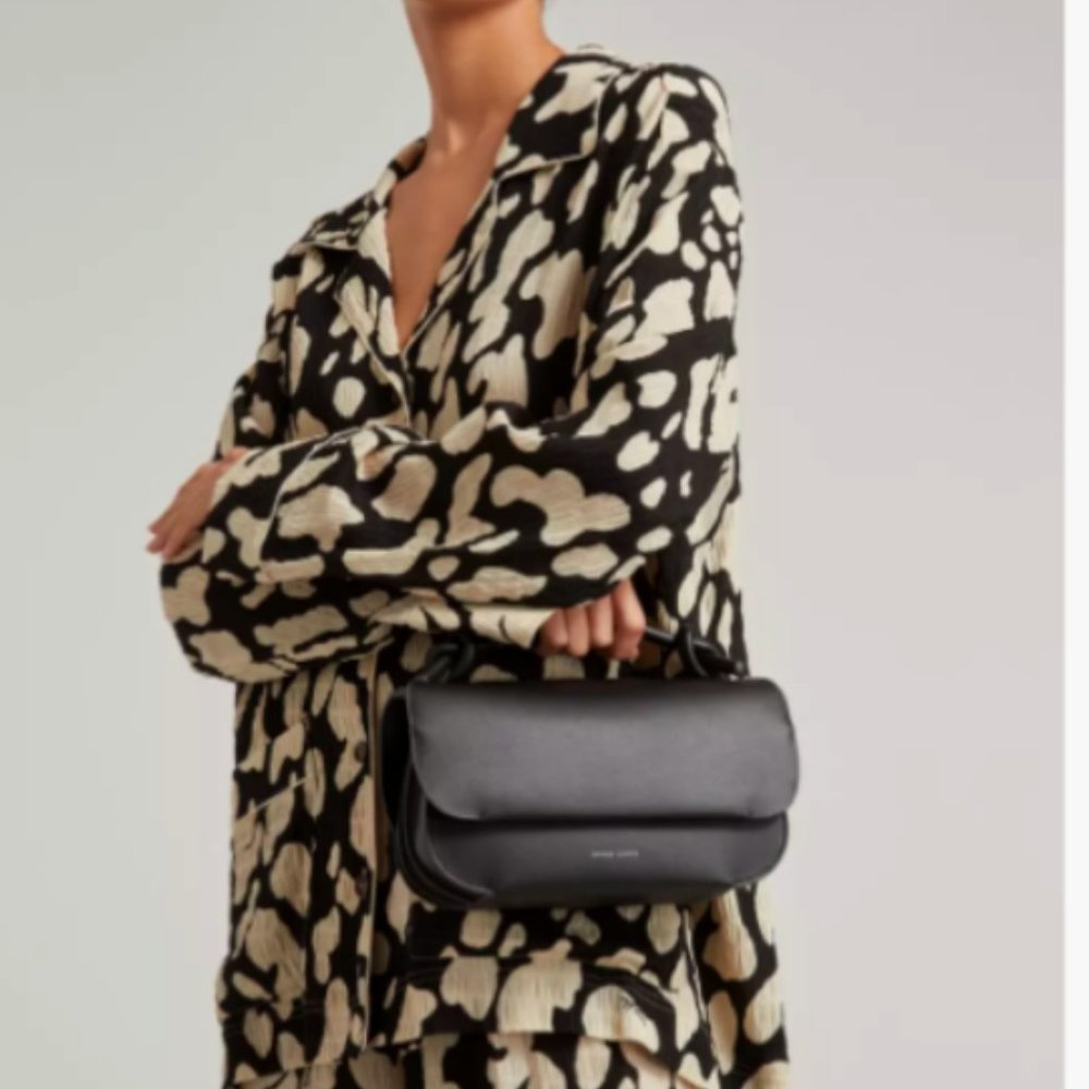 DANSE LEA Knotted Top-handle Leather Crossbody Bag Rare Find MSRP$570